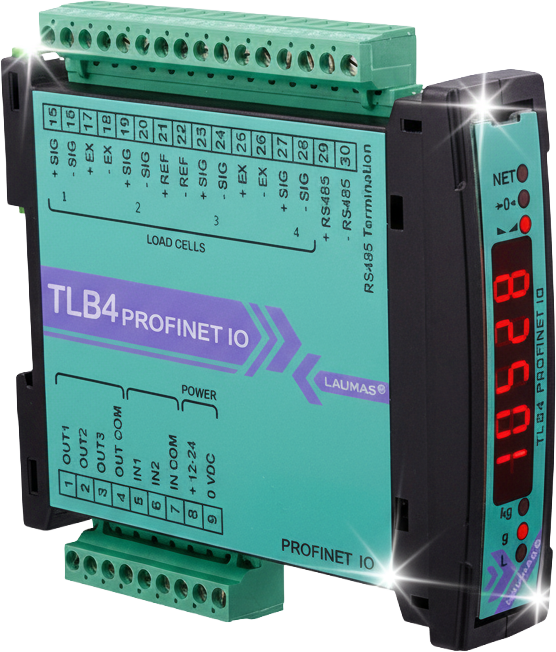 Transmisor de peso TLB4 Profinet Laumas