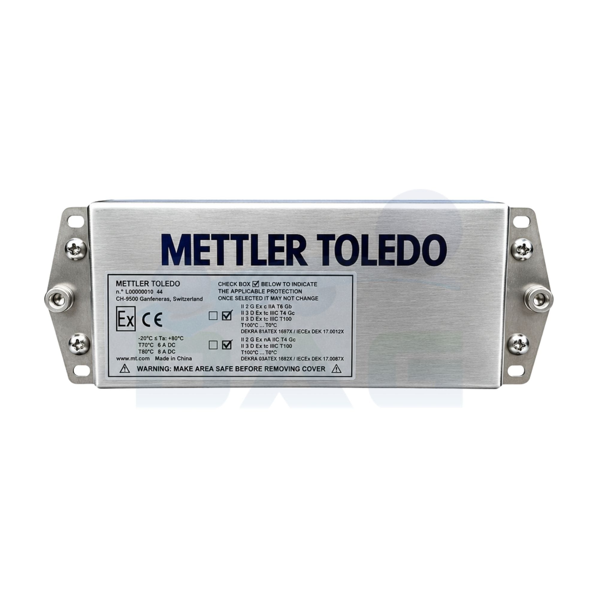 Caja de juntas Mettler Toledo AJB641S, acero inoxidable IP69K