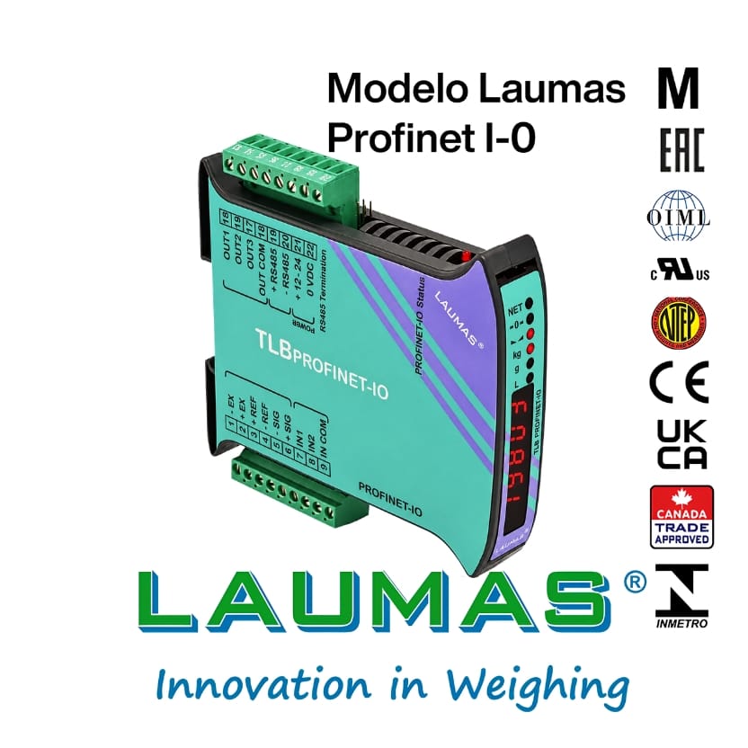 Módulo de pesaje Laumas TLB con salida Profinet IO